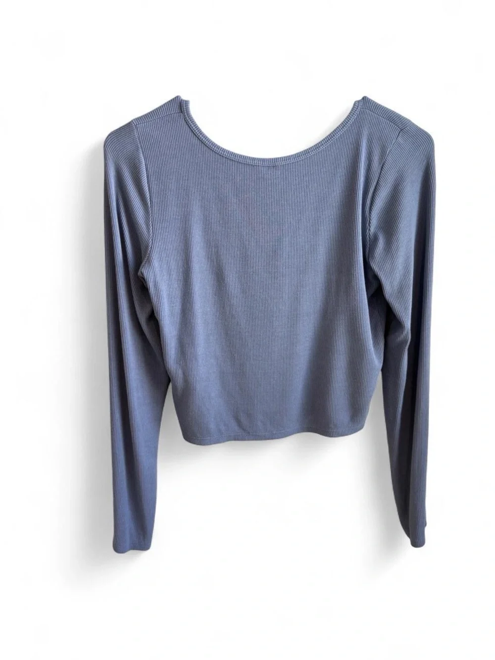 Gilly Hicks Ribbed Cropped Cardigan Top
